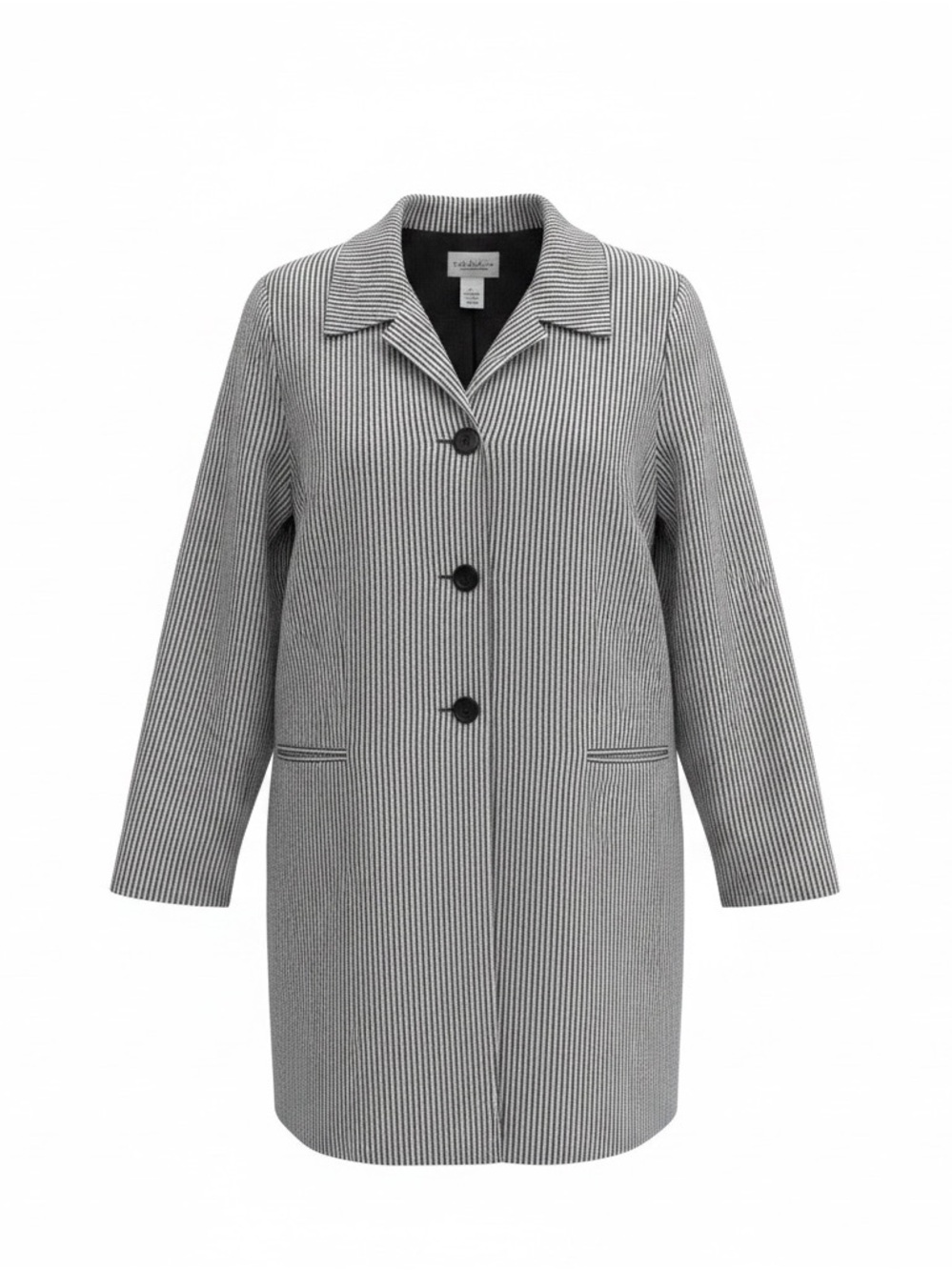 Women's blue vintage‎ trench gingham check Lightweight Coat - Picture 8 of 8